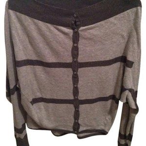 Lululemon After Class Cardigan Sweater Gray Stripe